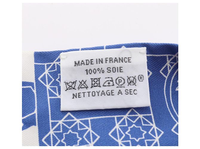 Foulard Hermès Twilly LA DANSE DES AMAZONES Bianco Blu - vista 5