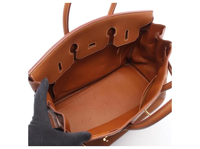Hermès Borsa Hermes Birkin 35 Marrone - vista 3