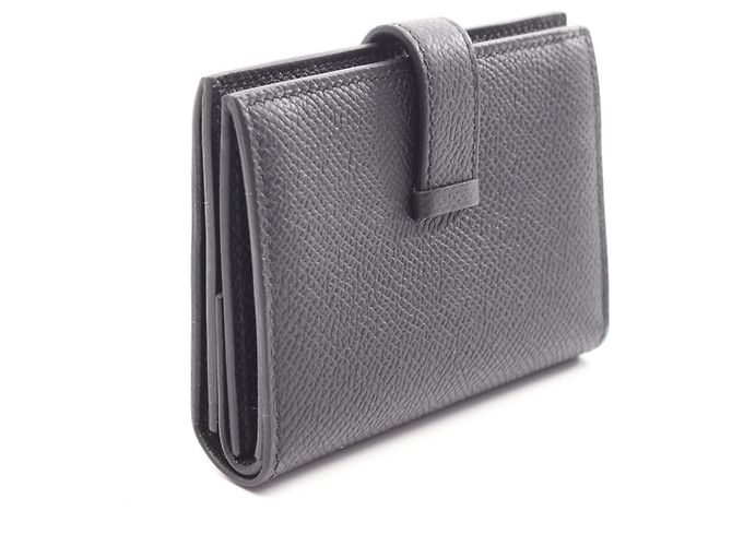 Tarjetero Mini Business Hermès Bearn Negro - vista 2