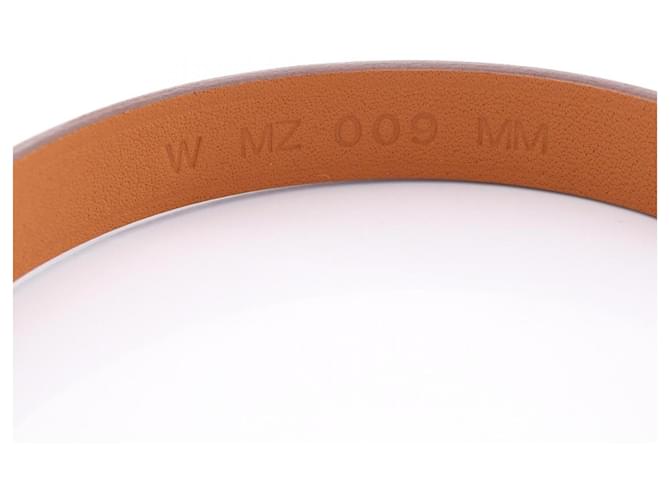 Hermès Bracciale charm Hermes Rivale Mini Etoupe Marrone Argento - vista 5