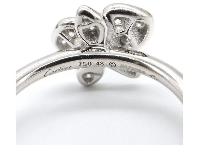 Cartier Caresse d'Orchidée Diamantring Silber - Ansicht 4