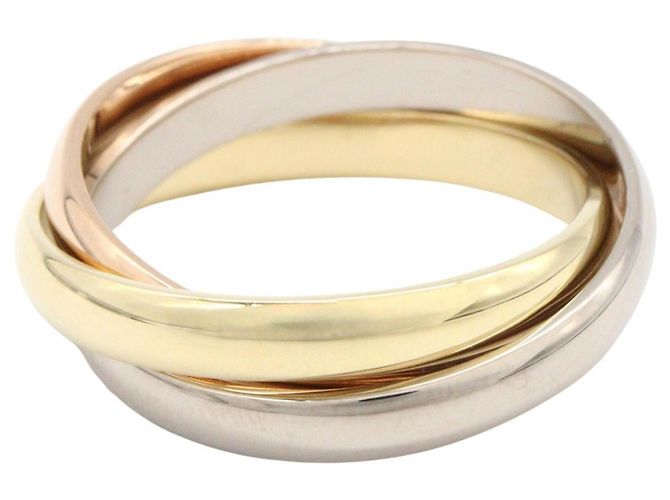 Anello Cartier Trinity in oro bianco, giallo e rosa 18K Argento D'oro - vista 2