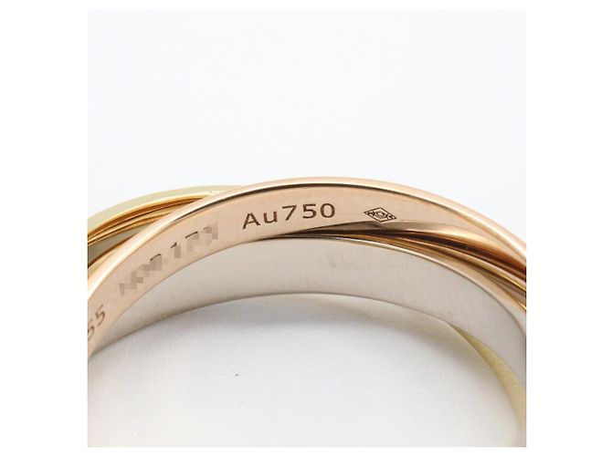 Anello Cartier Trinity in oro bianco, giallo e rosa 18K Argento D'oro - vista 4