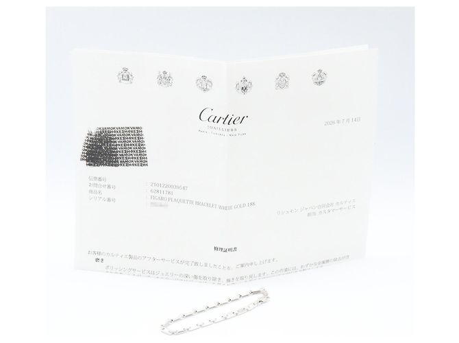 Pulsera de charms Figaro de Cartier en oro blanco de 18K - vista 6