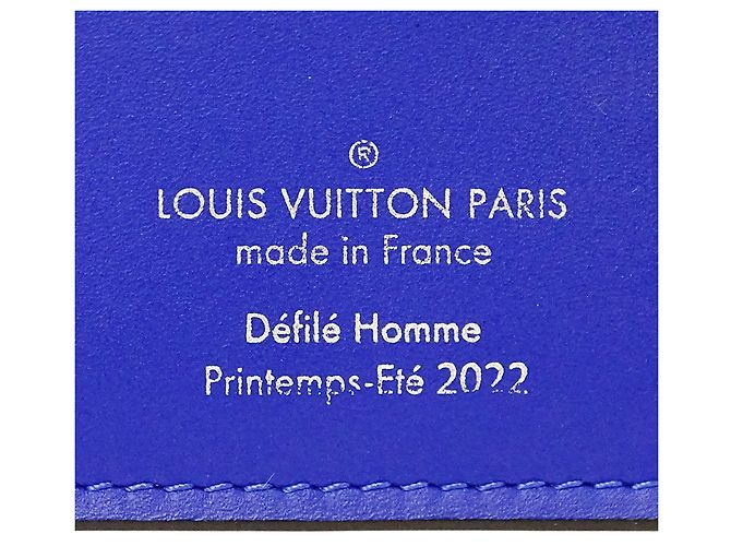 Louis Vuitton Men's Long Taurillon Illusion Wallet Blue Light green - view 7