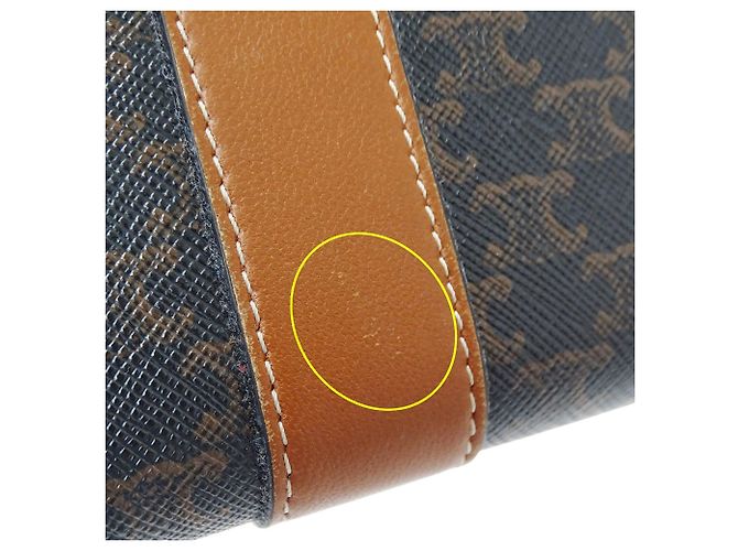 Triomphe Céline Celine Brown Leather Bi-Fold Wallet - view 11