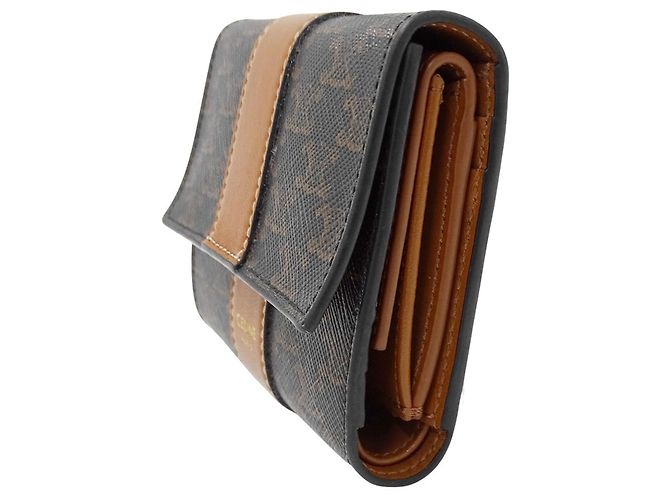 Triomphe Céline Celine Brown Leather Bi-Fold Wallet - view 4