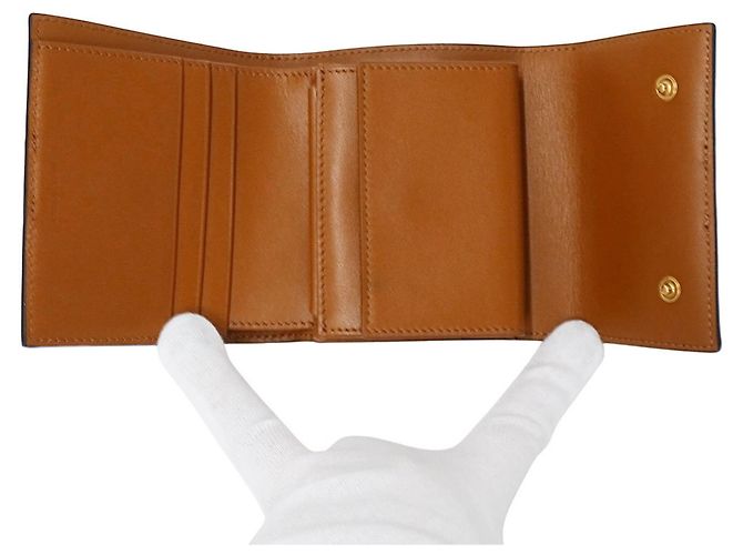 Triomphe Céline Celine Brown Leather Bi-Fold Wallet - view 5