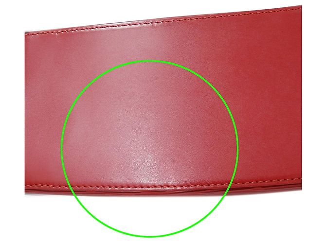 Borsa in pelle Epi Louis Vuitton Rosso - vista 12