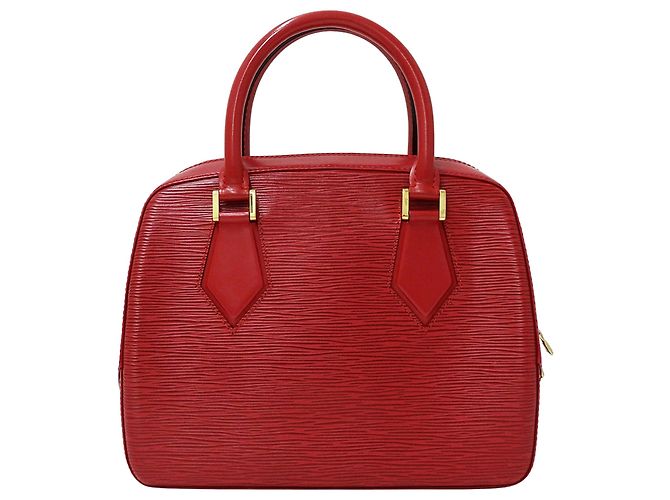 Borsa in pelle Epi Louis Vuitton Rosso - vista 2