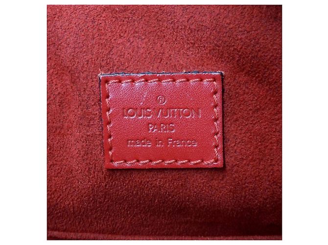 Borsa in pelle Epi Louis Vuitton Rosso - vista 6