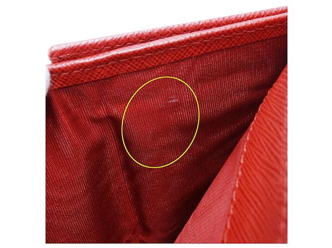 Saffiano Cartera bipliegue para mujer Prada Roja - vista 14