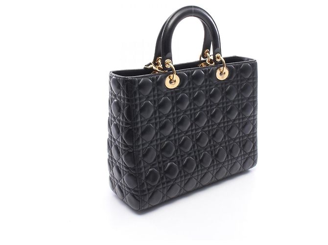 Borsa 2-Way Christian Dior Dior Lady Large Cannage Nero - vista 2