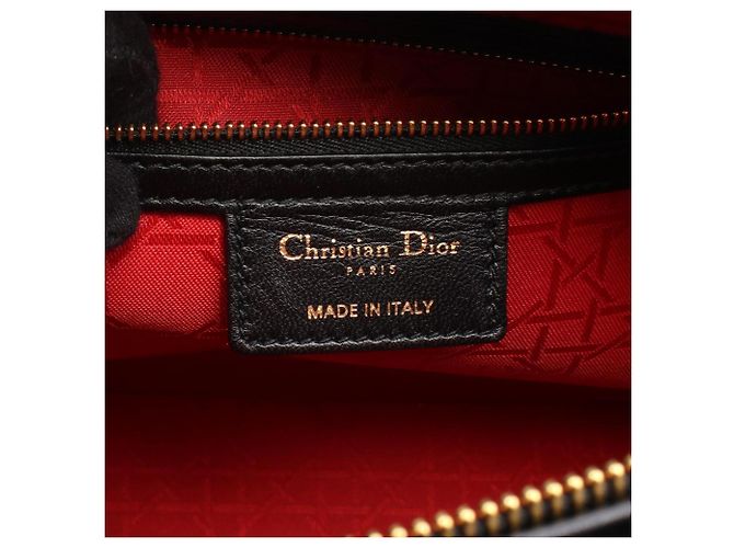 Borsa 2-Way Christian Dior Dior Lady Large Cannage Nero - vista 4