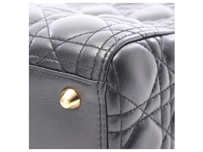 Borsa 2-Way Christian Dior Dior Lady Large Cannage Nero - vista 5