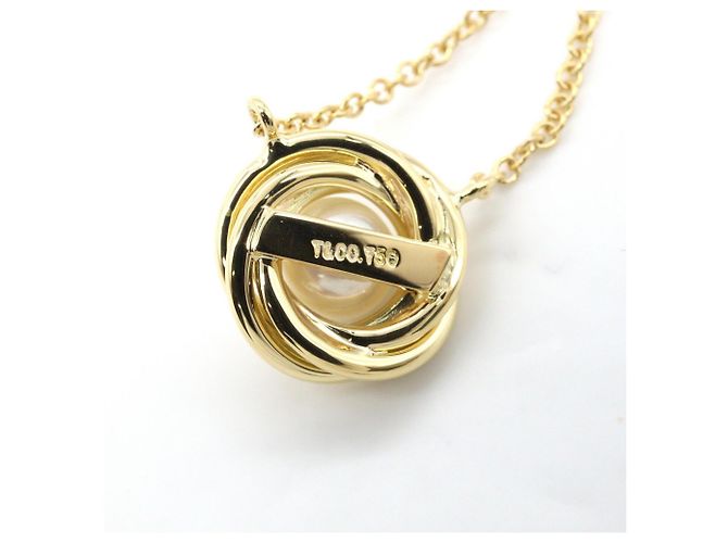 Collana Tiffany & Co. Twist Circle Pearl Bianco D'oro - vista 5