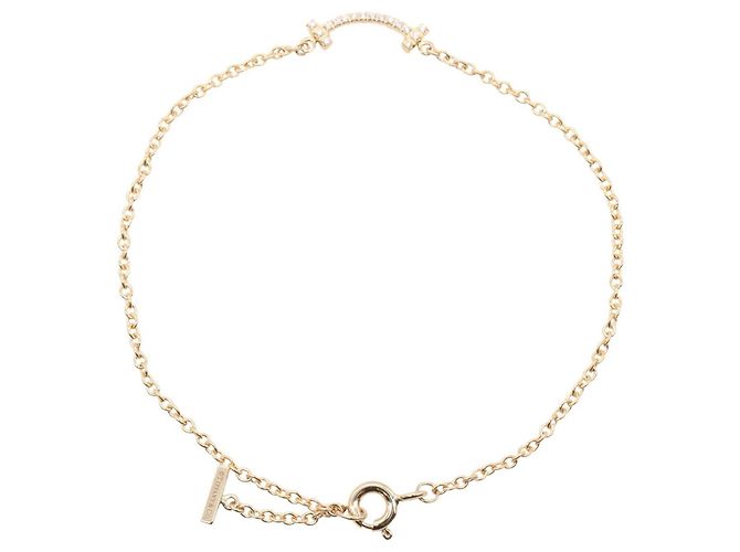 Bracciale Tiffany & Co. T Smile Mini con diamante D'oro - vista 2