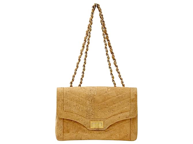 Mademoiselle Borsa Chanel 2.55 Chevron D'oro - vista 4