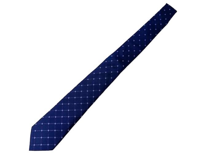 Cravatta in seta Chanel blu navy - vista 2