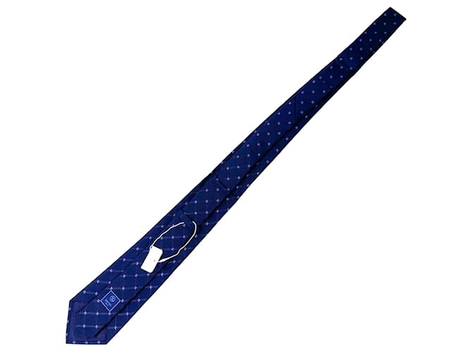 Cravatta in seta Chanel blu navy - vista 3