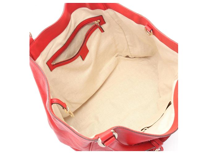 Borsa Tote Gucci Soho Cellarius Interlocking G Rosso - vista 3