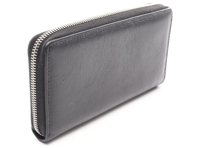 Portafoglio lungo Gucci in pelle nera Nero - vista 2