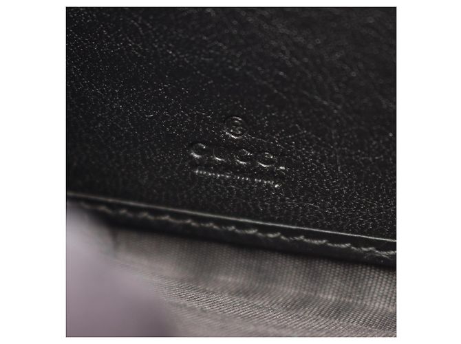 Portafoglio lungo Gucci in pelle nera Nero - vista 4