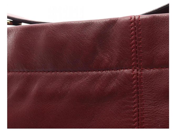 Borsa a Spalla Vara Salvatore Ferragamo Bordò - vista 10