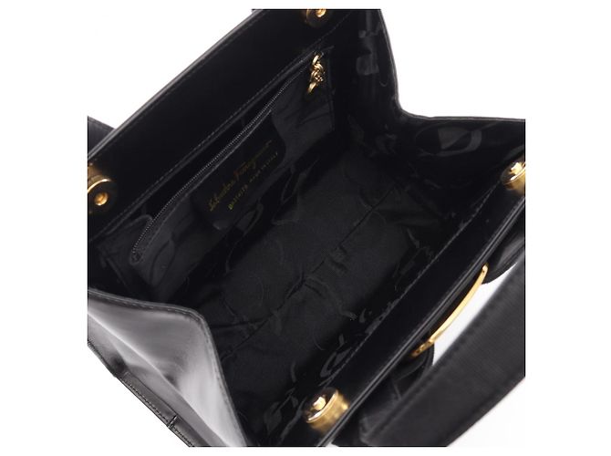 Borsa 2-Way Vara Ribbon Salvatore Ferragamo Nero - vista 3