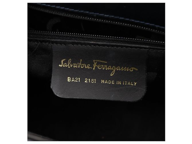 Borsa 2-Way Gancini Salvatore Ferragamo Blu navy - vista 4