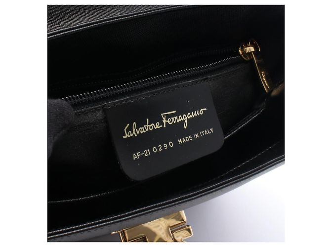 Borsa a 2 modi Black Gancini Salvatore Ferragamo Nero - vista 4