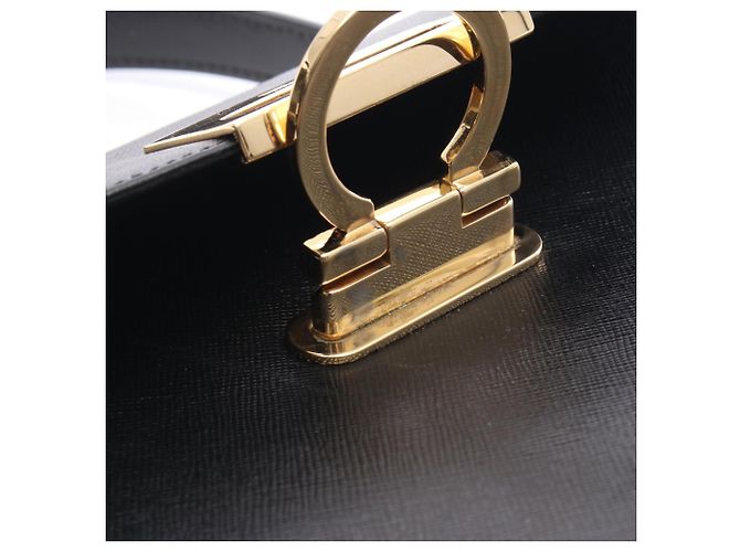 Borsa a 2 modi Black Gancini Salvatore Ferragamo Nero - vista 6