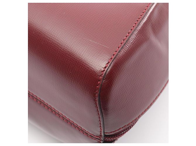 Zaino in pelle bordeaux Cartier Must Line - vista 5