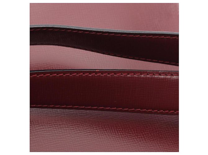 Zaino in pelle bordeaux Cartier Must Line - vista 6