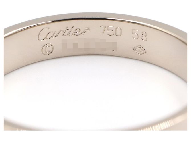 Cartier Mini Love Ring aus 18K Weißgold Silber - Ansicht 3