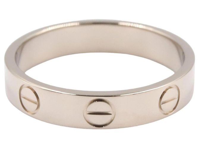 Cartier Mini Love Ring aus 18K Weißgold Silber - Ansicht 2