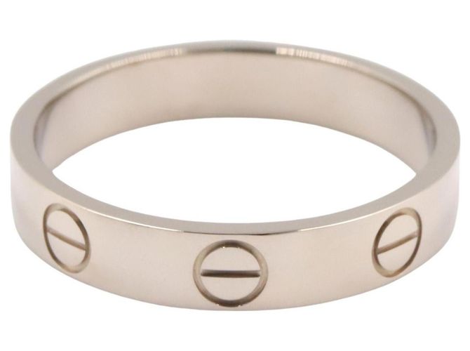 Cartier Mini Love Ring aus 18K Weißgold Silber - Ansicht 2