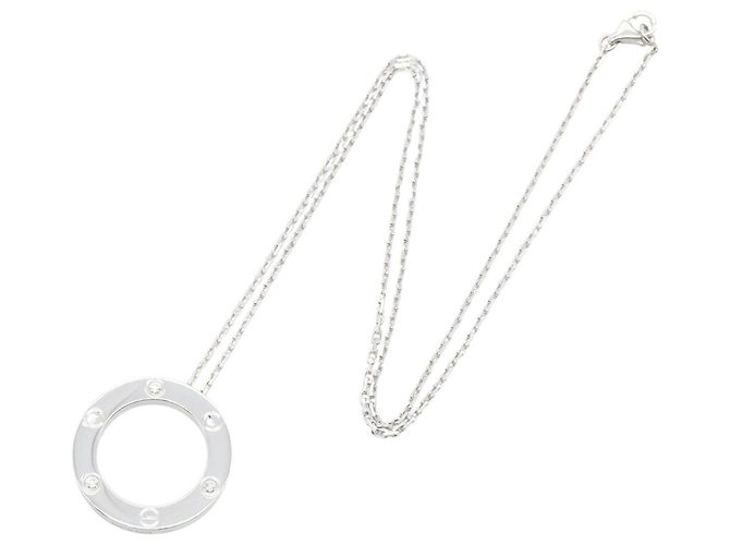 Collana Cartier Love Circle 3PD Argento - vista 2