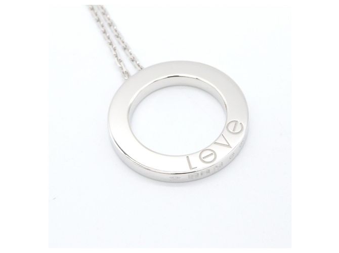 Collana Cartier Love Circle 3PD Argento - vista 4