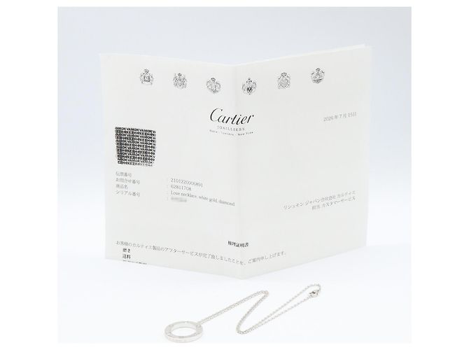 Collana Cartier Love Circle 3PD Argento - vista 5