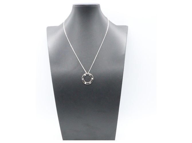 Collana Cartier Love Circle 3PD Argento - vista 6