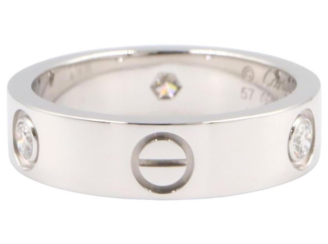 Cartier Love Ring 3PD in 18K Weißgold Silber - Ansicht 3