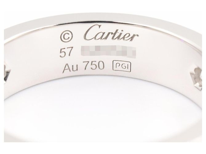 Cartier Love Ring 3PD in 18K Weißgold Silber - Ansicht 4