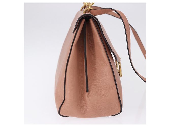 Salvatore Ferragamo Margot Satchel Leather Large Rosa - vista 4