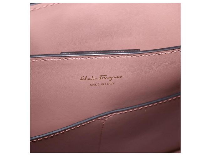 Salvatore Ferragamo Margot Satchel Leather Large Rosa - vista 6