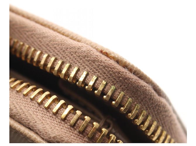 Cartera redonda con cremallera de cuero Saffiano rosa de Prada / Monedero - vista 6