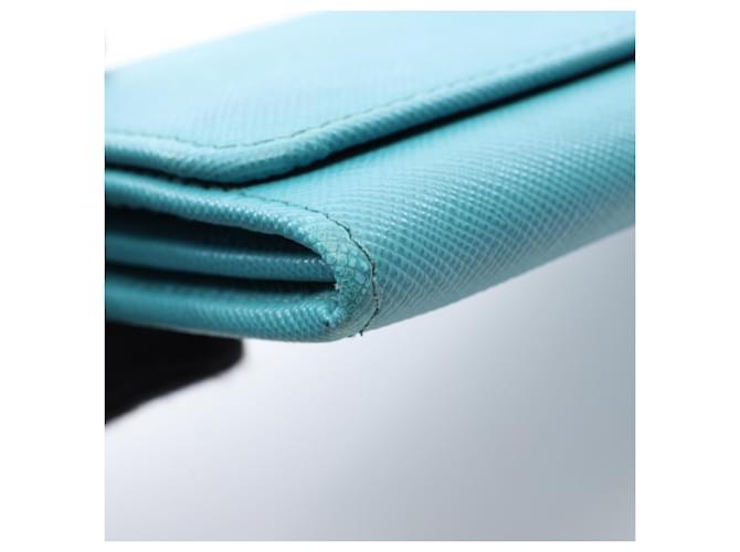 Prada Blue Bi-Fold Long Wallet Blau - Ansicht 5