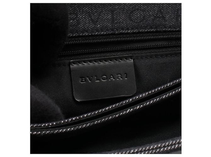 Bulgari Borsa Bvlgari Logo Mania Nero Blu navy - vista 4