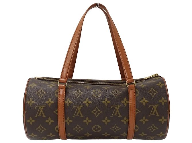 Borsa Louis Vuitton Monogram Papillon 30 Marrone Monogramma - vista 2
