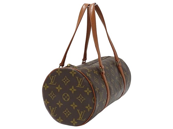 Borsa Louis Vuitton Monogram Papillon 30 Marrone Monogramma - vista 4